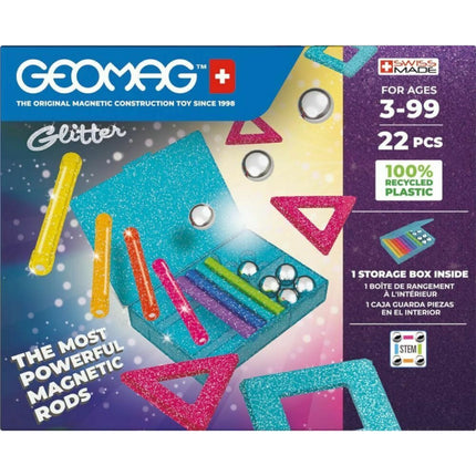 Geomag Glitter Recycled 22 dílků