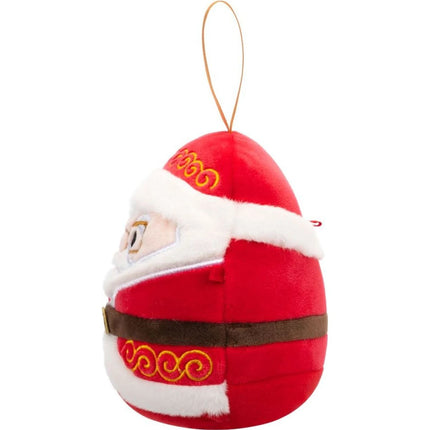 Squishmallows Vánoční ozdoba Santa s brýlemi - Nick, 10 cm