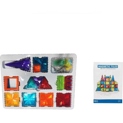 Magnetická stavebnice 45 ks Magnetic Tiles