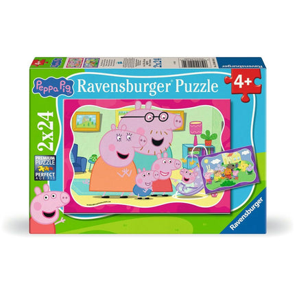 Ravensburger Puzzle: Prasátko Peppa 2 x 24 dílků