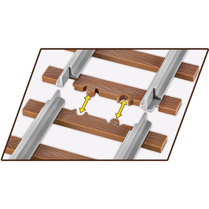 Cobi 6283 II. světová válka Parní lokomotiva DRB Class 52 TY-2 1723 dílků