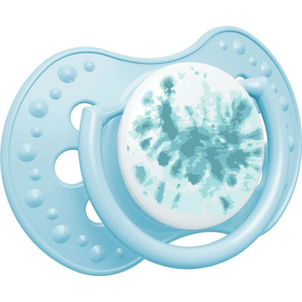 Dudlík silikonový dynamický Tie Dye 18m+ 2 ks kluk