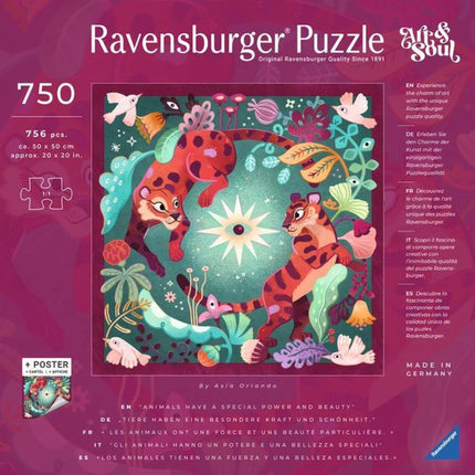 Ravensburger Art & Soul: Zvířecí sny 750 dílků