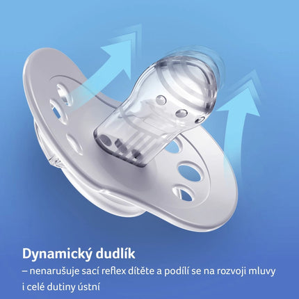 Dudlík silikonový dynamický Salt & Pepper 0-3m 2 ks