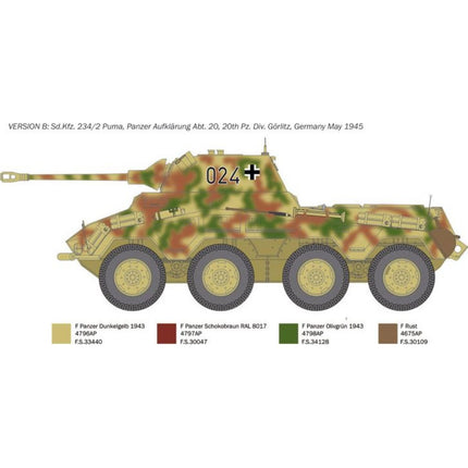 Model Kit military 6572 Sd.Kfz.234/2 Puma 1:35