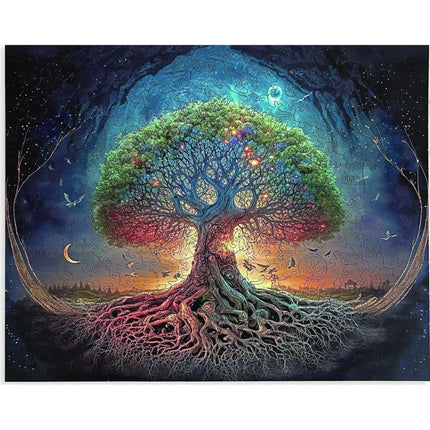 Dřevěné puzzle Strom života I. A3