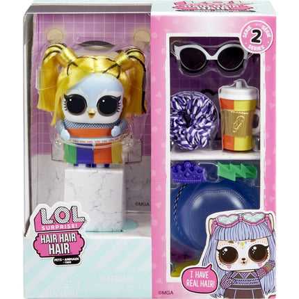 LOL Surprise Hair Zvířátko žluté vlasy