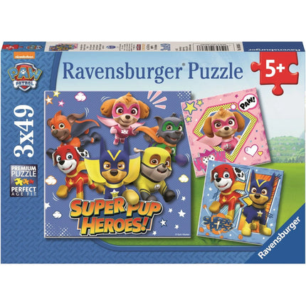 Ravensburger Puzzle: Tlapková Patrola 3 x 49 dílků