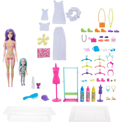 Barbie Color Reveal Neonová batika dárkový set HCD29