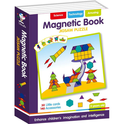 Magnetická kniha skládačky tvary 170 ks