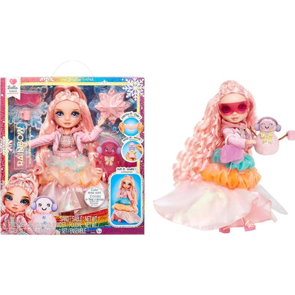 Rainbow High Zimní fashion panenka - Bella (Pink)