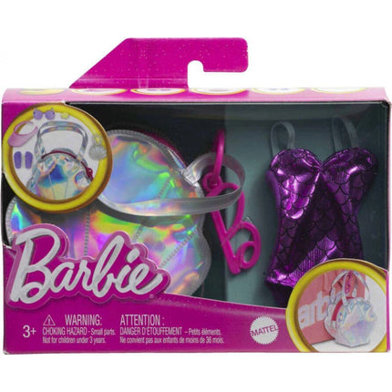 Barbie Set příslušenství pro panenku s kabelkou ve tvaru mušle