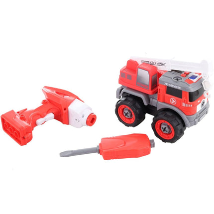 Šroubovací hasičcké auto na dálkové ovládání