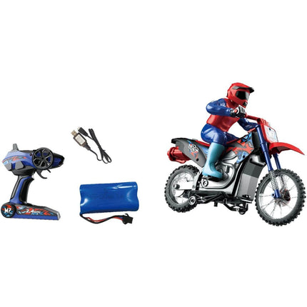 RC motorka 1:10 červená