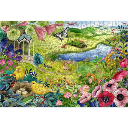 Ravensburger Puzzle: Dřevěné puzzle Divoká zahrada 500 dílků