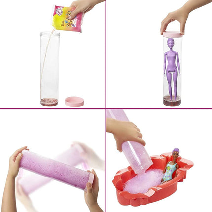 Barbie Color Reveal panenka Pěna plná zábavy Jahoda GTR91