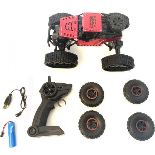 Terénní duální auto 1 : 16 červené