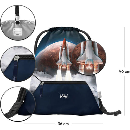 Sáček s kapsou Space Shuttle
