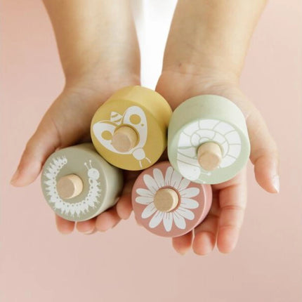 Závodní dráha dřevěná Pink Flowers