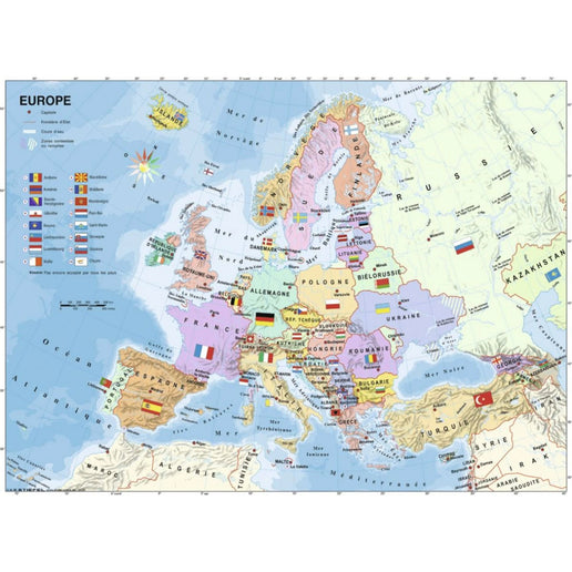 Ravensburger Puzzle: Mapa Evropy 200 XXL dílků