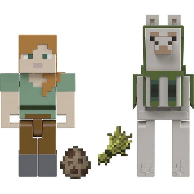 Minecraft Figurka dvojbalení Alex and Llama 8 cm