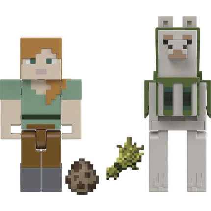 Minecraft Figurka dvojbalení Alex and Llama 8 cm
