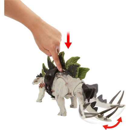Obrovský útočící Dinosaurus Stegosaurus 35 cm - Jurský svět