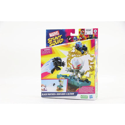Figurka Stunt Squad Black Panther, Iron Man, Ultron - Avengers