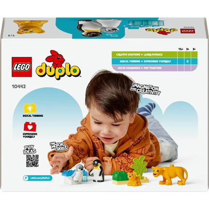 LEGO® DUPLO® 10442 Rodinky divokých zvířat: Tučňáci a lvi
