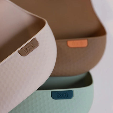 Silikonový bryndák s kapsou Pistachio