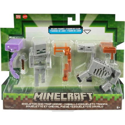 Minecraft Figurka dvojbalení Skeleton and Trap Horse 8 cm