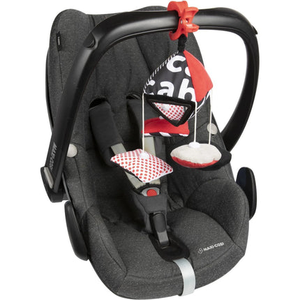 Kontrastní závěsná hračka s klipem Sensory