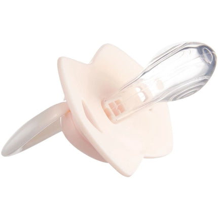 Set symetrických silikonových dudlíků Light touch 0-6m Royal Baby růžový