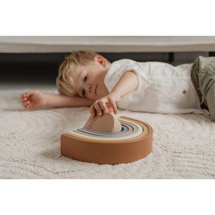 Skládačka dřevěná duha Vintage