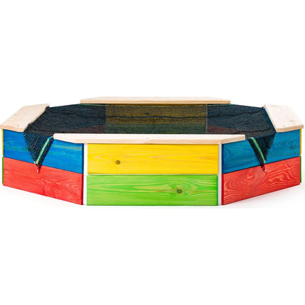 Dřevěné pískoviště s plachtou