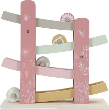 Závodní dráha dřevěná Pink Flowers