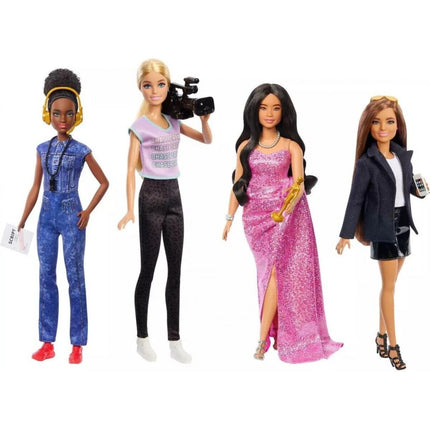Barbie Sada 4 ks panenek filmové povolání HRG54
