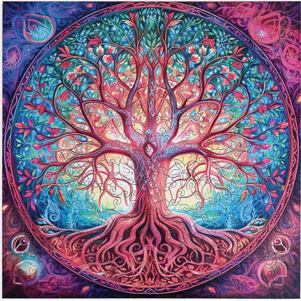 Dřevěné puzzle Strom života II. A2