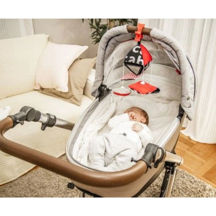 Kontrastní závěsná hračka s klipem Sensory