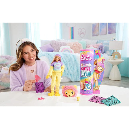Barbie Cutie Reveal pastelová edice Lev HKR06