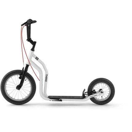 Koloběžka Numbers Three white