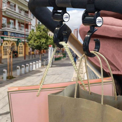 Univerzální háčky na kočárek