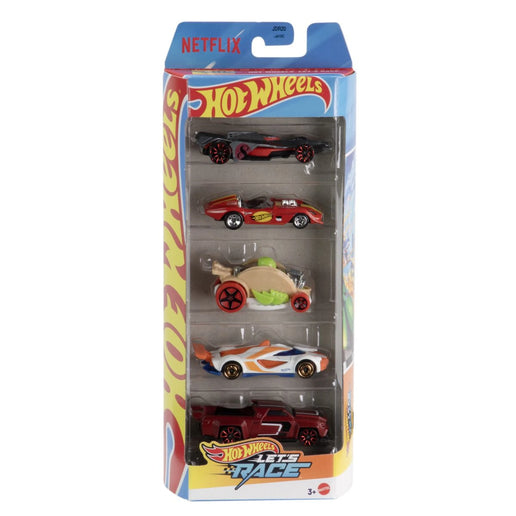 Hot Wheels Závodní tematický angličák 5 ks