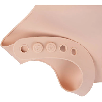 Silikonový bryndák s kapsou Nude