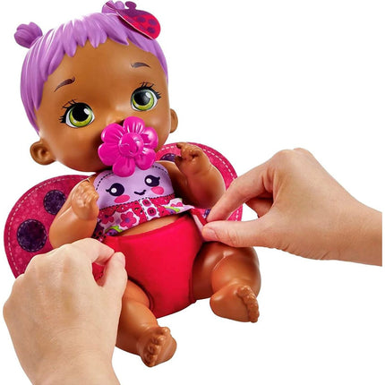 My Garden Baby™ Miminko fialová beruška 30 cm