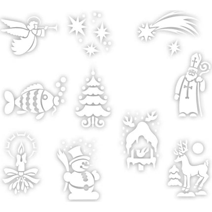 Sníh ve spreji 150 ml s 10 šablonami