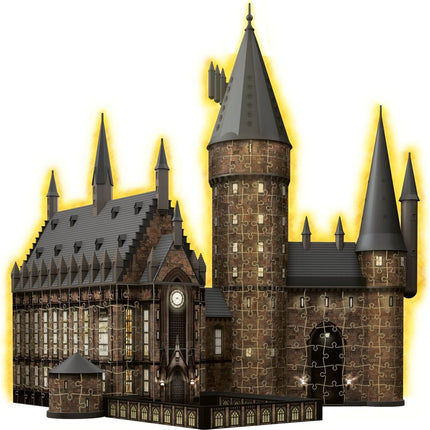 Ravensburger 3D Puzzle: Bradavický hrad Velká síň Noční edice 540 dílků - Harry Potter