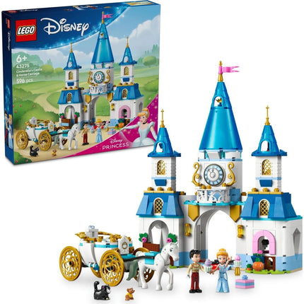 LEGO® Disney Princess™ 43275 Popelčin zámek a koč s koňmi