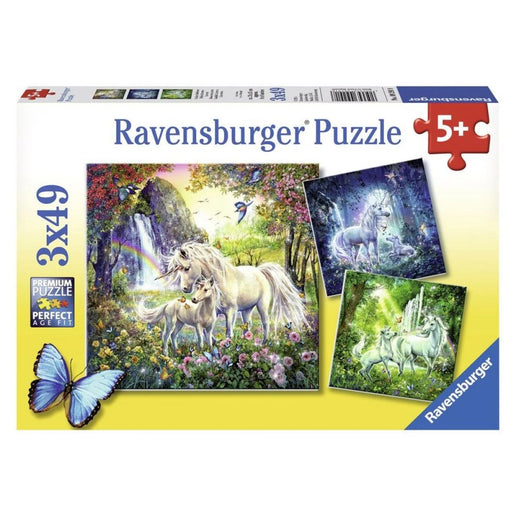 Ravensburger Puzzle: Krásní jednorožci 3 x 49 dílků