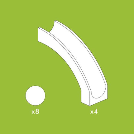 HUBELINO Kuličková dráha Rozšíření skluzavka 12 ks